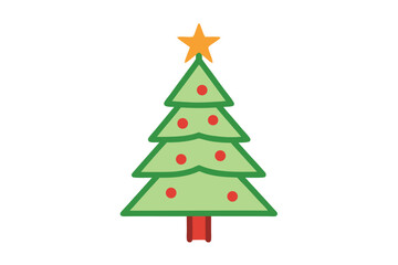 christmas tree vector illustration
