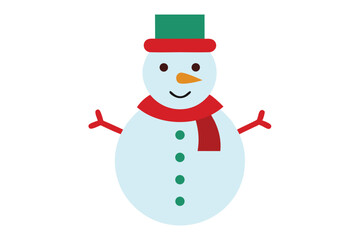 snowman with a broom