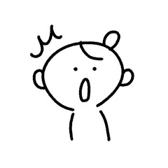 びっくりする女性・ショック