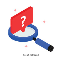 Search not found Concept isometric Style Illustrations. Eps 10 File 