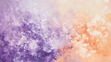Fototapeta premium Abstract art with purple and orange hues.