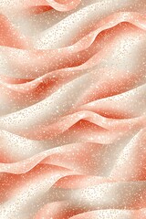 Ethereal Waves of Peach and Champagne Hues with Glimmering Specks Illustration