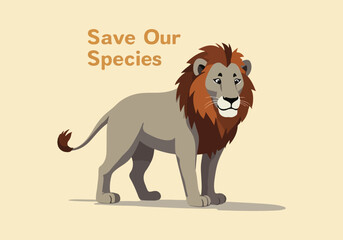 Endangered Species Day Vector Designs - Social Media Posts, T-Shirt, Sticker, Poster, Print Card Illustrations & Animated GIFs - Solid Colors, No Gradients, Conservation Awareness