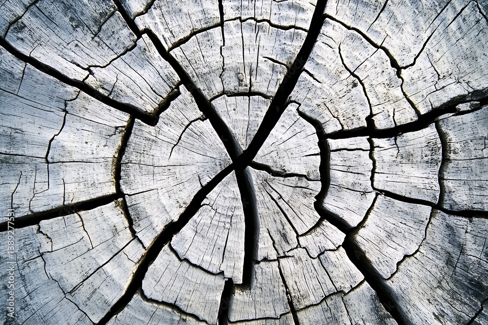 Poster detailed close-up view of tree ring patterns showcasing the natural beauty and texture of aged wood 
