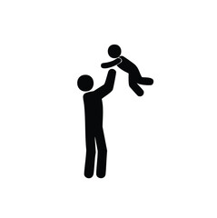 family silhouette, parenting icon, family bonding, father and daughter, mother and son, parents with kids, family dinner, travel with children, child care, parenting vector, daily life family, parent 