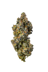 Dried Cannabis Nug on White Background