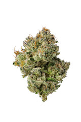 Dried Cannabis Nug on White Background