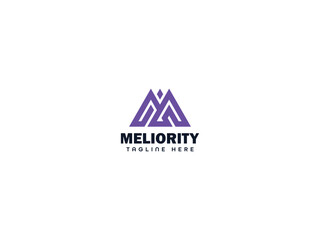 Business modern monogram letter logo design