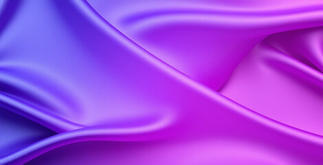 Dark blue purple pink silk satin. Abstract elegant background for design. Color gradient. Silky smooth fabric.