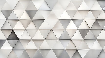 Fototapeta premium Abstract gray and white triangle pattern.