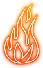 Neon Fire Sign