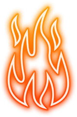 Neon Fire Sign