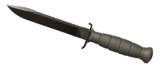 military knife isolated