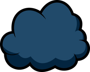 dark colour cloud icon 