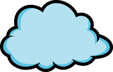 blue cloud icon 