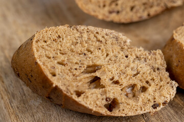 a healthy loaf of soft bread with added seeds and bran