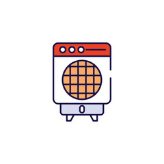 Air Cooler icon design with white background stock illustration