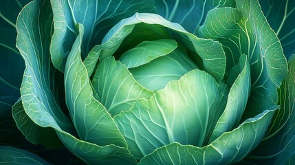 Fototapeta premium head of cabbage