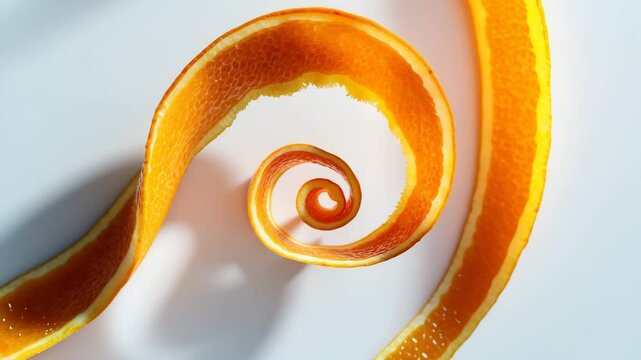 Orange zest spiral isolated on a white background. Orange skin in shape of tree._g_1_3_1.png