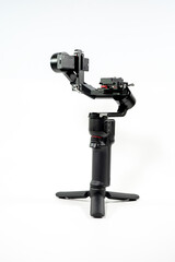 Camera stabilization technology isolated on the white background, clipping path