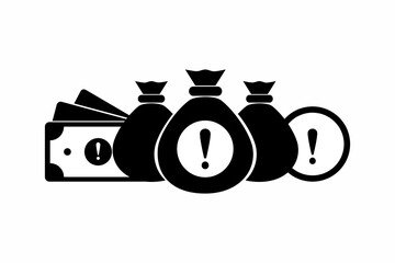 Financial risk icon. Business Risk icon. Vector illustration design