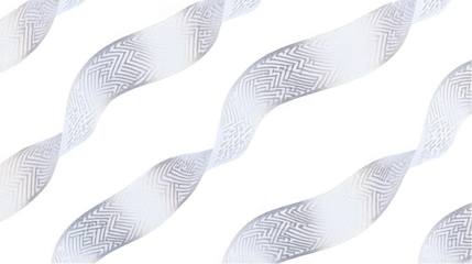 3D Abstract White Wave Pattern On Black Background Illustration