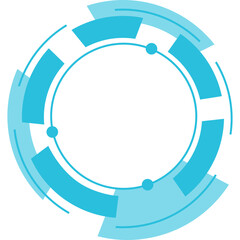 Naklejka premium Tech Circle Frame