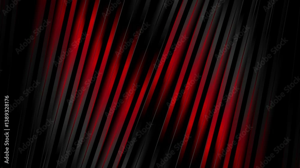 Aufkleber minimal red and black glossy striped abstract geometric background. seamless looping high contrast t