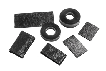 Abstract Black Shapes On Transparent Background Illustration Design