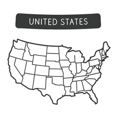 USA-map vector