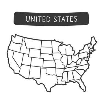 USA-map vector