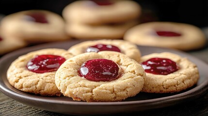 Irresistible Thumbprint Cookies with Red Jelly Filling: A Sweet Treat for All