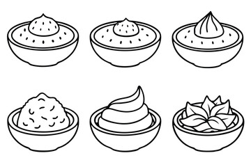 Humus Line Art Illustration Creative Design for Modern Artwork  