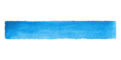 Abstract Blue Watercolor Brushstroke Bar Shape Illustration On Black Background