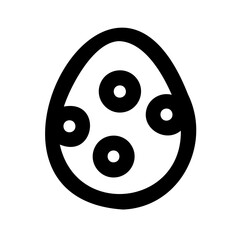 Minimal Easter Egg Vector Illustration Elegant Line Art & Silhouette Style Isolated on Transparent Background for Digital or Print Projects