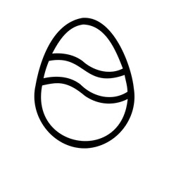 Easter Egg Silhouette Vector  High-Quality Line Art Isolated on Transparent Background for Easter-Themed Designs and Decorations