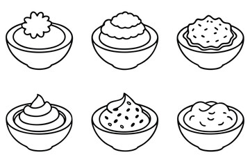 Humus Line Art Illustration Simple Drawing for Artistic Expression 