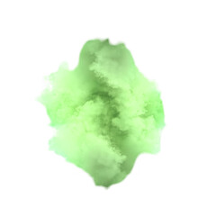 Abstract Cloud Illustration With Green Smoke On A Transparent Background