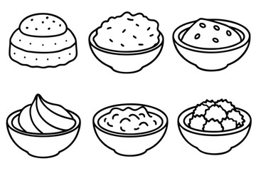 Humus Line Art Illustration Unique Concept for Visual Creation  