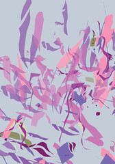 Abstract confetti background pink pattern 