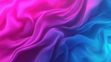 Obraz premium Vibrant, flowing fabric with gradient colors