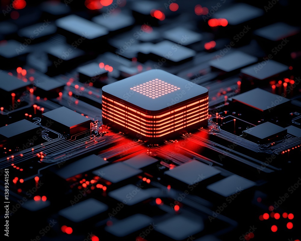 Poster scalable ai environment with digital layers stacking infinitely, machine learning infrastructure pow