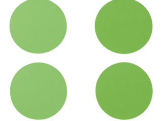 Abstract Green Circles Illustration Isolated on Black Background