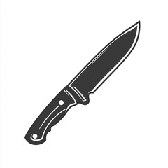 Obraz premium Utility Knife Line Icon Isolated on White Background