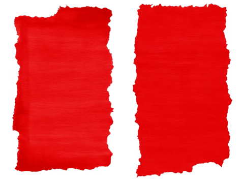 Abstract Isolated Red Background Paper Texture Torn Design Element