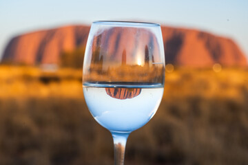 Ulurus Majestic Glow at Sunrise and Sunset