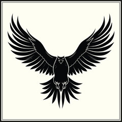 Obraz premium Eagle Silhouette, Predator