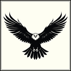 Obraz premium Eagle Silhouette, Bird