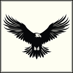Fototapeta premium Eagle Silhouette, Wildlife