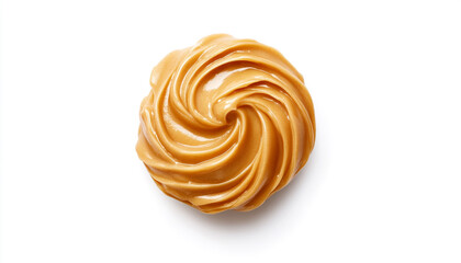 Fototapeta premium Delicious peanut butter on white background